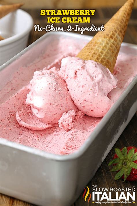 Strawberry Ice Cream No Churn 2 Ingredient Video