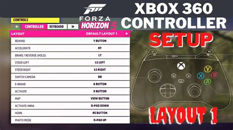 Forza Horizon 5 Xbox 360 Controller Setup Youtube