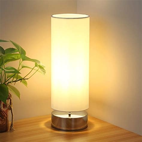 Haus Garten Solid Wood Table Lamp Bedside Desk Lamp Minimalist Fabric Shade Lighting New CU