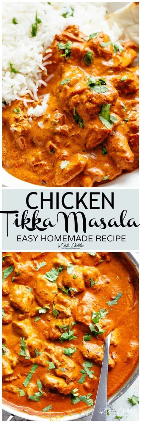 This chicken tikka masala recipe features succulent pieces of chicken that are marinated in a yogurt sauce mingled with aromatic indian spices, then skewered, grilled, and simmered in a luxuriously creamy curry sauce! Chicken Tikka Masala is creamy and easy to make right at home in one pan with simple ingredients ...