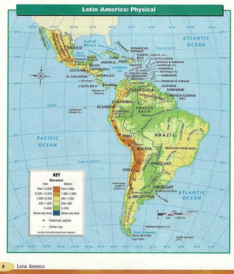 Latin America Map Labeled Maps Latin America Map Labeled Physical Latin