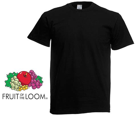 1 5 10 20 Pack Fruit Of The Loom Black Mens Cotton T Shirts Wholesale S