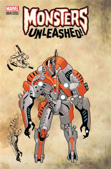Monsters Unleashed 4 Larocca Monster Cover Fresh Comics