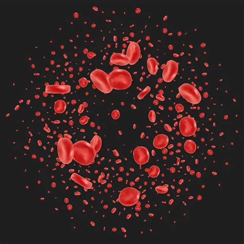 Red Blood Cell Flowing Stock Vector By ©newb1 273273424
