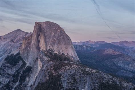 Half Dome At Sunset In Yosemite Stock Image Image Of Point Park