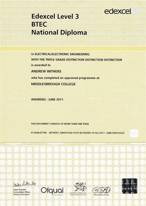 Btec National Diploma Level 3 In Electrical Electronic Engineering