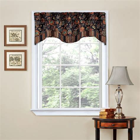 Traditions By Waverly Navarra Floral Window Curtain Valance