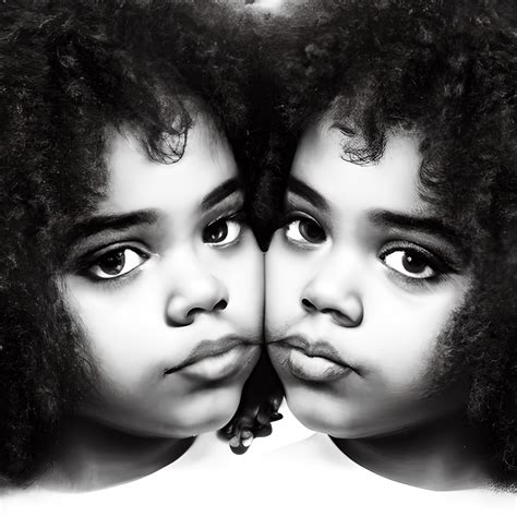 Beautiful African American Twin Baby Girls 4d · Creative Fabrica