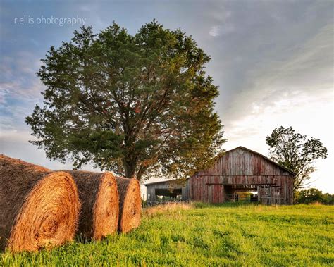 Photography Landscape Country Scene Title Lovely Old Barn On A