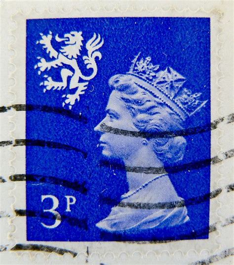 scotland regional stamp 3p queen elizabeth ii sellos postales sellos postales