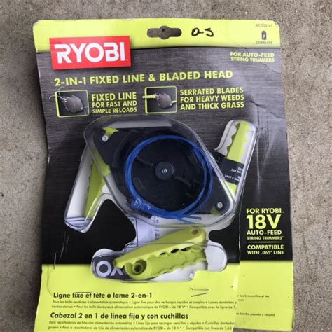 Ryobi AC052N1 2 In 1 Fixed Line Blade Head Auto Feed Trimmer For Sale