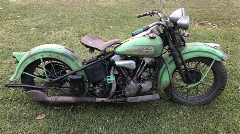 The frame, forks, engine and. 1938 Harley-Davidson EL Knucklehead | T336 | Las Vegas 2019