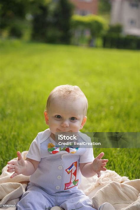 Happy Baby Clapping Hands Outside Stock Photo Download Image Now 12