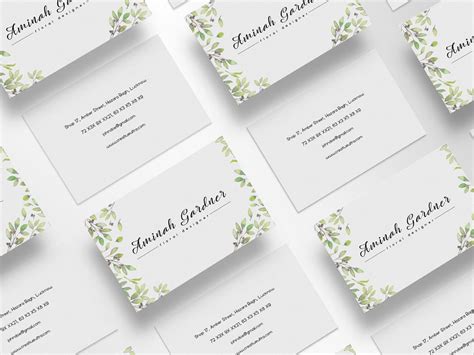 Floral Designer Business Card Template By Creativetacos On Dribbble