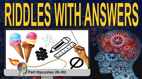 Riddles With Answers 26 30 Brain Teasers That Boost Logic Youtube