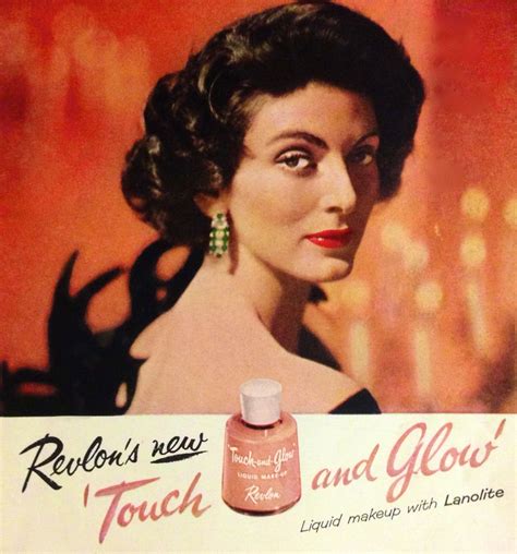 Revlon Touch And Glow Makeup Ad Detail 1955 Vintage Makeup Ads