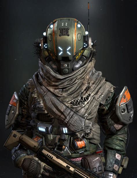 A pilot is an elite soldier and operator of a titan, possessing superior skills and equipment compared to the standard grunt.players take the role of pilots in. Titanfall - Militia, chang-gon shin | Sci fi concept art ...