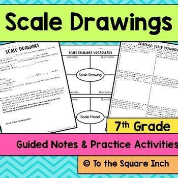 This scale would be used where the drawing is twice the m of the natural object and the draughtsman has to be construct a plain scale with a representative fraction of suitable for use in the making of an enlarged drawing of this key. Scale Drawings Notes | Math study guide, Vocabulary ...