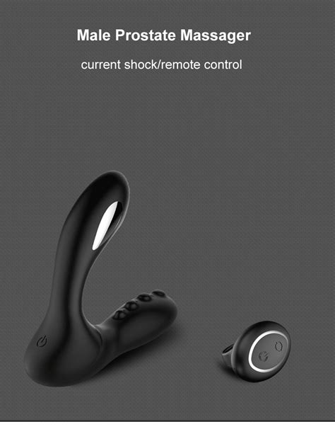 Electric Shock Prostate Massager Anal Vibrator Silicone Remote Control