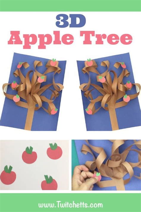 Create This Fun 3d Apple Tree Craft Using Construction Paper Plus This