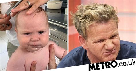 Gordon Ramsays Baby Oscar Inherits Dads Angry Scowl During First Trim