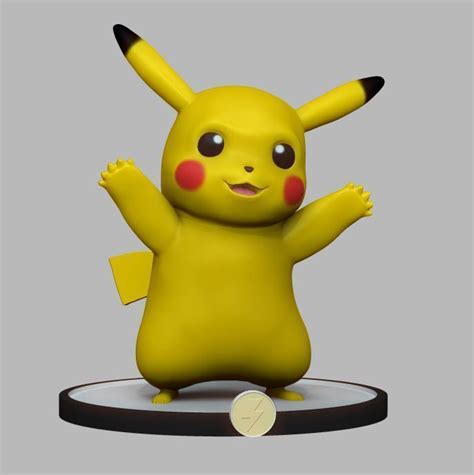 Pokemon Pikachu 3d Print Model Cgtrader