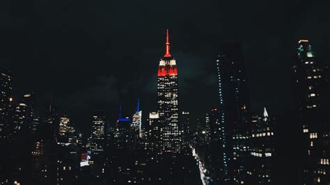 Download 2560x1440 Wallpaper Night New York City Buildings Dark