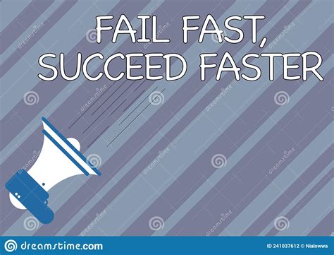 Conceptual Display Fail Fast Succeed Faster Business Showcase Do Not