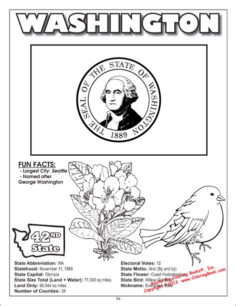 Browse 242 washington state seal stock photos and images available, or start a new search to explore more stock photos and. Coloring Books | United States Coloring Book - All 50 States