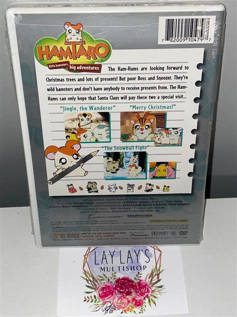Hamtaro Vol 4 A Ham Ham Christmas DVD 2002 BRAND NEW UPC CUT HOLE