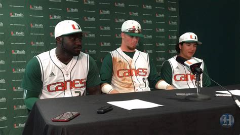 University of miami competes in the ncaa i (acc) and performs on and off the field. Miami Baseball Players