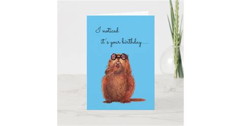 Beaver S Birthday Wishes Card