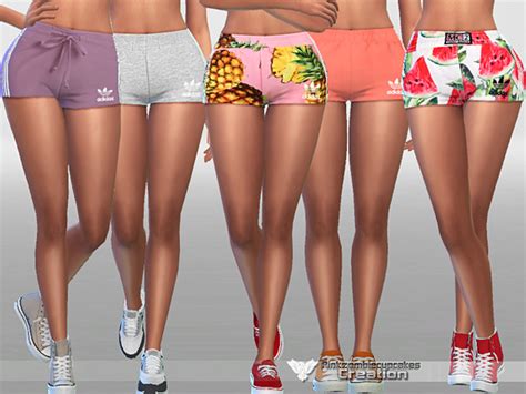 Sporty Shorts Pack 025 By Pinkzombiecupcakes At Tsr Sims 4 Updates