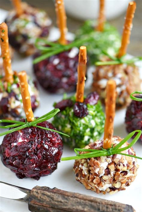 Cranberry Pecan Mini Goat Cheese Balls Mom On Timeout