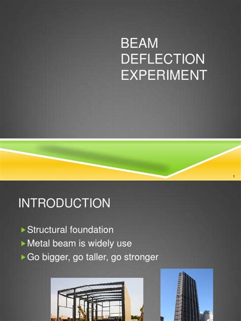 It may refer to an angle or a distance. Beam Deflection Presentation