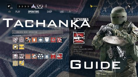 R6 Siege Operator Guide Tachanka Youtube