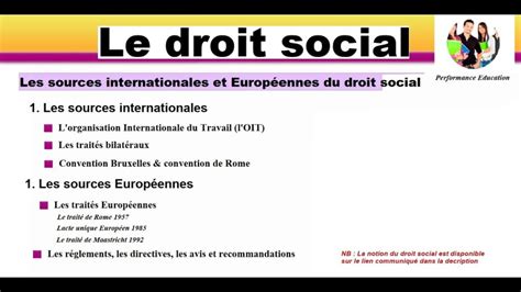 Quest Ce Que Le Droit Social En France