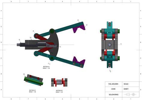 Gripper Robotic Arm End Effector 3d Cad Model Library Grabcad