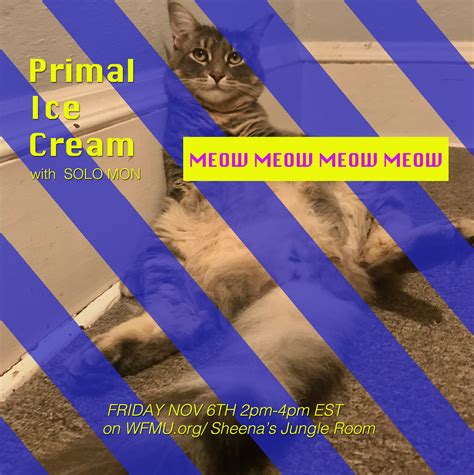 Wfmu Primal Ice Cream With Solo Mon Playlist From November 6 2020