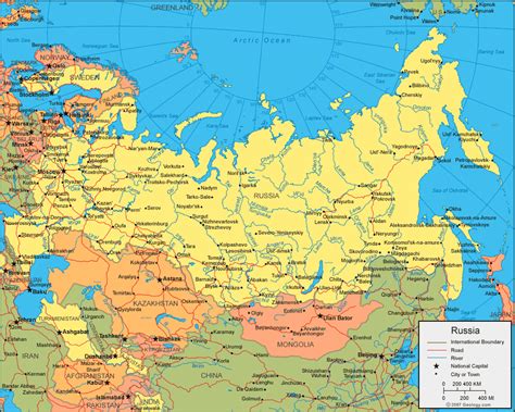 Russie Carte Et Image Satellite