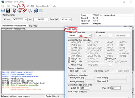 Security How To Disable Read Protection Level 2 In Stm32l152c Series