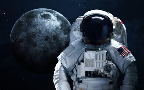 Download Space Moon Sci Fi Astronaut 4k Ultra Hd Wallpaper