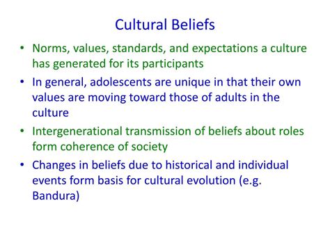 Ppt Cultural Beliefs Chapter 4 Powerpoint Presentation Free