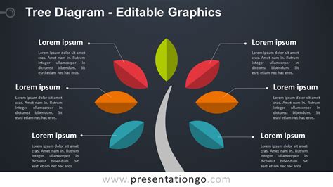 Simple Tree Powerpoint Diagram
