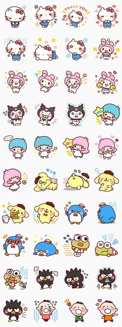 Sanrio Characters Cartoon Stickers Line Whatsapp  Png