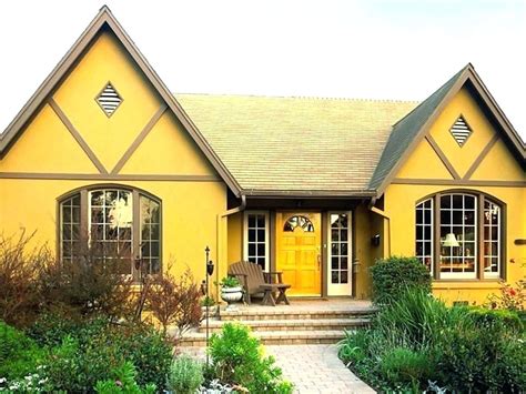 Yellow Exterior House Paint Color Combinations