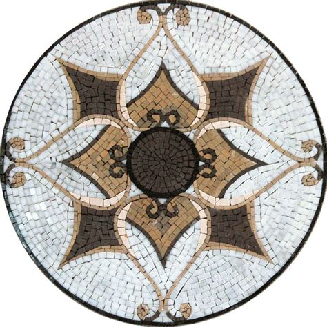 Mosaic Tile Art Medallion Tangiers Geometric Mozaico Stone
