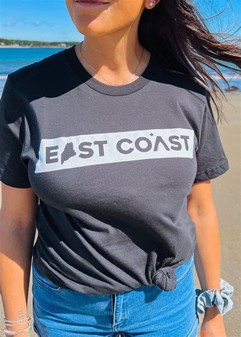 eastcoast tee ~ black beach bum threads surf club