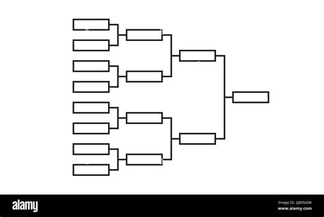 Templates Of Vector Tournament Brackets For 15 Teams Blank Bracket
