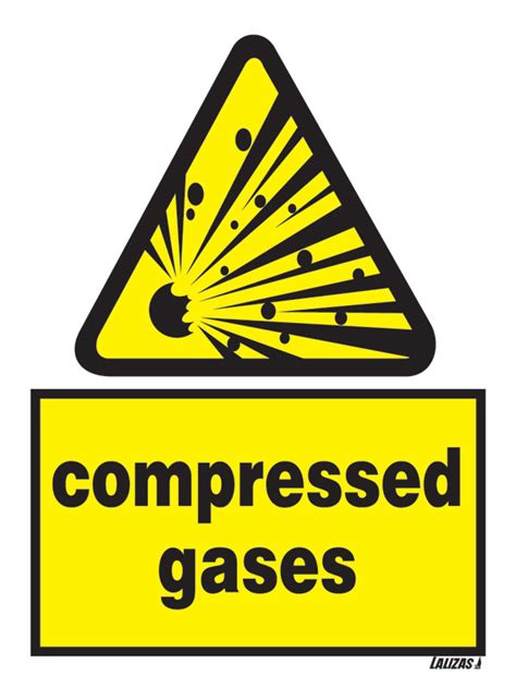 LALIZAS IMO SIGNS - Danger - Compressed Gases